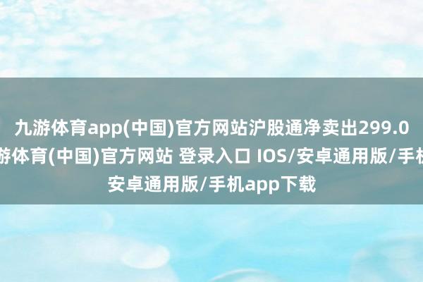 九游体育app(中国)官方网站沪股通净卖出299.00万元-九游体育(中国)官方网站 登录入口 IOS/安卓通用版/手机app下载