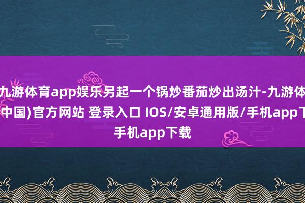 九游体育app娱乐另起一个锅炒番茄炒出汤汁-九游体育(中国)官方网站 登录入口 IOS/安卓通用版/手机app下载