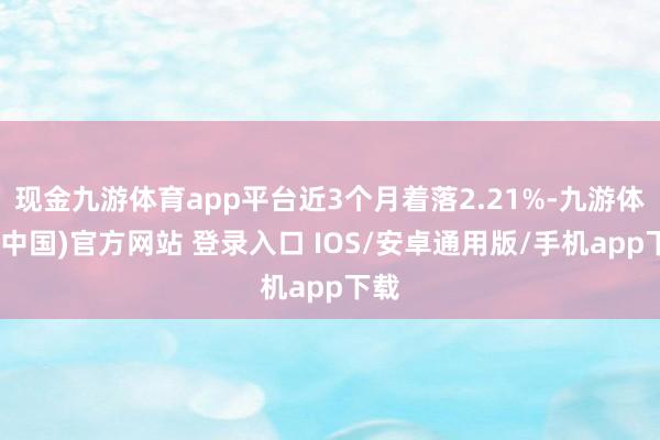 现金九游体育app平台近3个月着落2.21%-九游体育(中国)官方网站 登录入口 IOS/安卓通用版/手机app下载