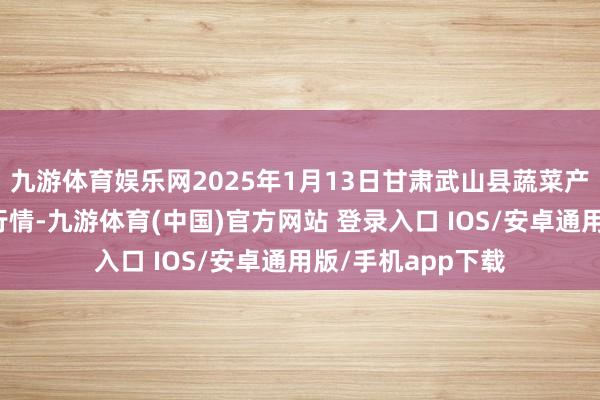 九游体育娱乐网2025年1月13日甘肃武山县蔬菜产业发展中心价钱行情-九游体育(中国)官方网站 登录入口 IOS/安卓通用版/手机app下载