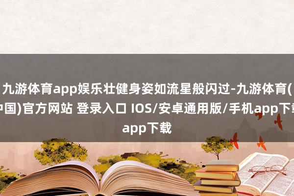 九游体育app娱乐壮健身姿如流星般闪过-九游体育(中国)官方网站 登录入口 IOS/安卓通用版/手机app下载